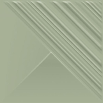Настенная плитка Feelings Green Struktura Pol. Paradyz Ceramika 19.8x19.8 рельефная (структурированная), глянцевая керамическая 5900144072695