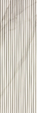 Настенная плитка Line Statuario Brillante 25x75 глянцевая керамическая
