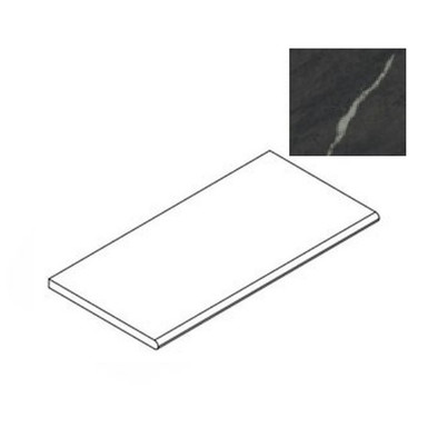 Керамогранит Forte Dei Marmi Rock Venaria Black Round 30x120 Atlas Concorde матовый бортик закругленный 620090001281