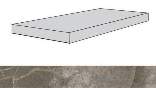Ступень угловая Allure Grey Beauty Scalino Angolare Dx 33x120 /Аллюр Грей Бьюти Правая 33x120 матовая керамогранит фото Ступень угловая Allure Grey Beauty Scalino Angolare Dx 33x120 /Аллюр Грей Бьюти Правая 33x120 матовая керамогранит
