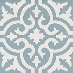 Декор Original B Light Blue 20x20 глазурованный, матовый керамогранит