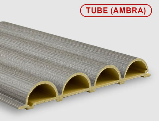 Стеновая панель Tube ambra Bonaparte бамбук с добавлением древесного волокна рифленая 2800х183х24 мм