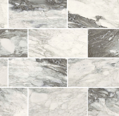 Мозаика Etoile Renoir Glo 6 mm Mur 7,5x15 (761813) керамогранит 30х30 см полированная, серый