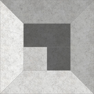Керамогранит Megapolis Betton Grey Deco Серый 45х45 ProGRES Ceramica матовый напольная плитка 737496