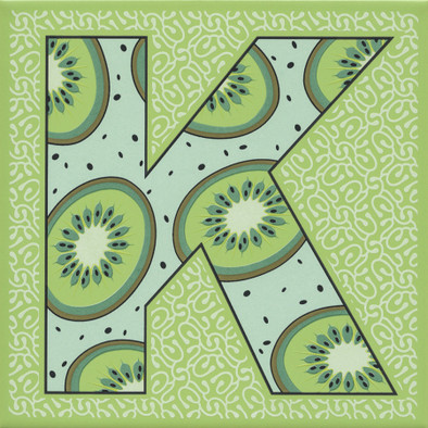 Декор HGD/A548/5111 Сад-огород "Киви" матовый 20х20 Kerama Marazzi керамический