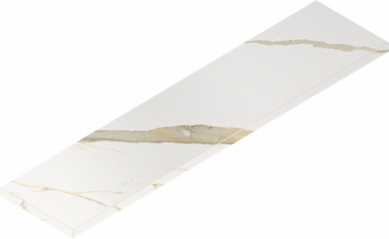 Ступень угловая Stellaris Calacatta Gold Scalino 33x120 Angolare Sx керамогранит матовая Italon 620070002606