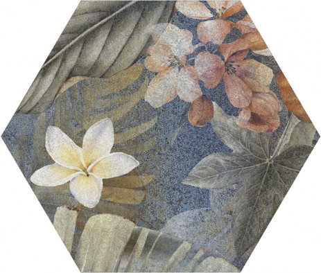 Керамогранит Hibiscus Blue Matt Hexa 23,2x26,7 универсальный матовый