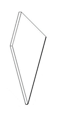 Керамогранит Cliff Grigio Round Angolo Esterno Dx / Клиф Гриджио Бортик Закругленный Пс Atlas Concorde 30x60 структурированный напольный