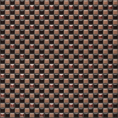 Мозаика Trio005 керамика 30х30 см Appiani Texture матовая чип 12х12 мм, бежевый, коричневый, черный