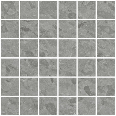 Мозаика Living Ceramics Eme Mosaic Grey Anti-Slip 30x30 керамогранит чип 55х55 мм, серый LV11337