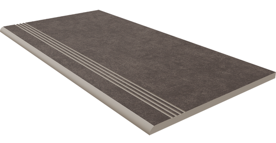 Ступень фронтальная CA05 30x60 Неполированная (с насечками) керамогранит Estima Cave 70150