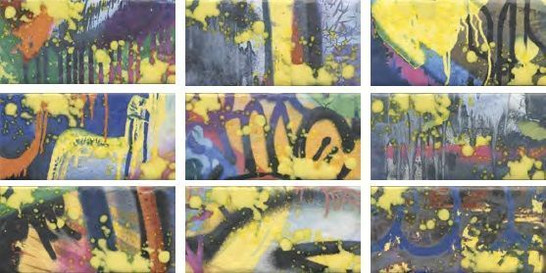 Панно OS/A58/9x/19060 Граффити 20х89.1 Kerama Marazzi матовое керамическое