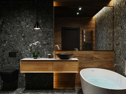 Керамогранит Dallas Темно-серый 60х120 Axima глазурованный, матовый универсальная плитка СК000044883