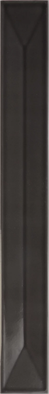 Настенная плитка Vitral Axis Black 5x40 Equipe глянцевая керамическая 31158