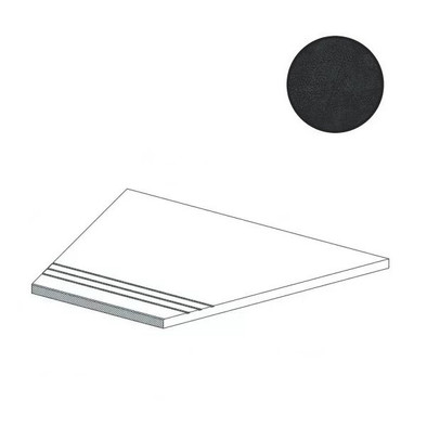 Ступень угловая Rinascente Resin Tarmac Gradino Lineare Ang. Dx 30x60 керамогранит матовая Atlas Concorde 620040000185