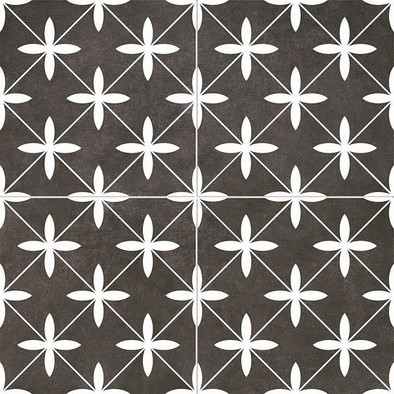 Напольная плитка Chic Poole Black 45x45 матовая керамическая