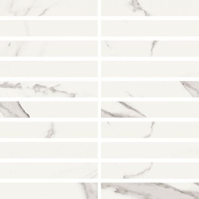 Мозаика I Classici Statuario Mos.3x15 Glossy (748340) 30x30 керамогранит полированная белый, серый фото Мозаика I Classici Statuario Mos.3x15 Glossy (748340) 30x30 керамогранит полированная белый, серый