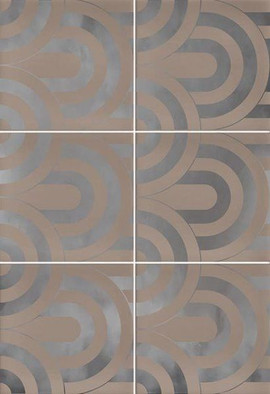 Декор Vives Hanami Takada Nuez Plata 23x33.5 керамический