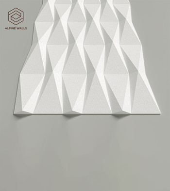Стеновая декоративная панель Geometrium ECOGR0208W Alpine Walls под покраску 1200х600х25 мм