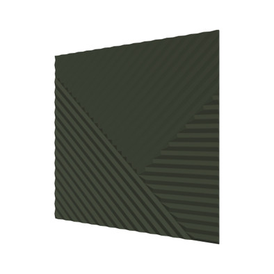 Стеновая квадратная панель Пирамида МДФ Ликорн Оливковый Ликорн мм (4 шт.)
