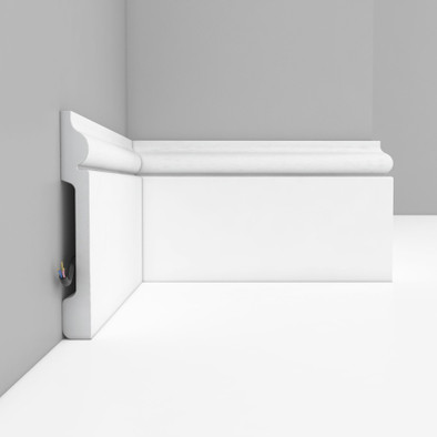 Плинтус напольный D004 ДМ Decomaster дюрополимер 2000х120х15 мм