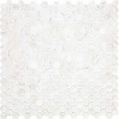 Мозаика Imagine Lab AGHG15-WHITE стекло 28.8х29.3 см матовая чип 15x17 мм, белая