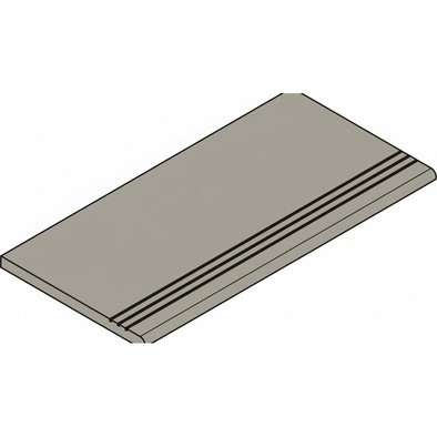 Ступень угловая Cosmos Grey Grad. Round Grip 30x120 Sx керамогранит структурированная Italon x2 620040000266