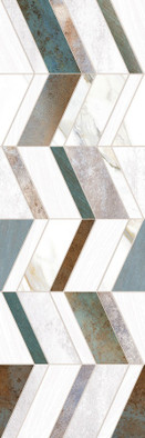 Настенная плитка TWU12OXD17R рельефная Oxide 246х740х9 Almaceramica глянцевая керамическая