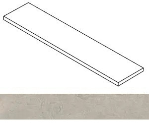 Ступень угловая Rinascente Fusion Cenere Scalino Angolare Dx 33x120 керамогранит матовая Atlas Concorde 620070003265