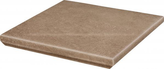 Ступень угловая Mattone Sabbia Brown Kapinos Stopnica Narozna B1a 33х33 клинкер матовая Paradyz Ceramika
