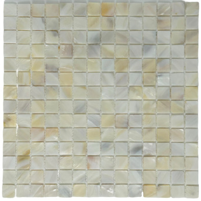 Мозаика Marble Mosaic Natural Shell ракушка 30.5х30.5 см перламутр чип 20х20 мм, белый, бежевый