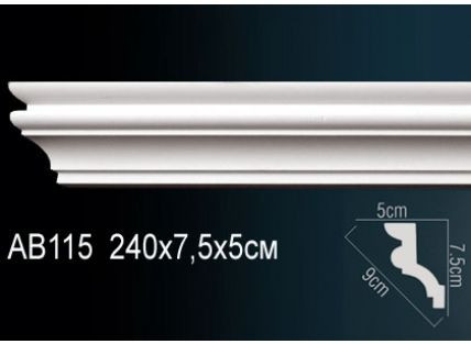 Перфект Карниз потолочный гладкий AB115F