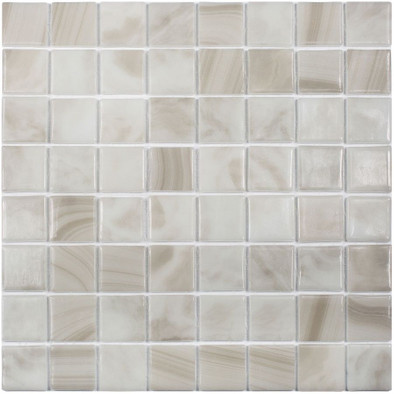 Мозаика Nature Sea Salt №5601 (на сетке) 3.8x3.8 стекло 31.7х31.7