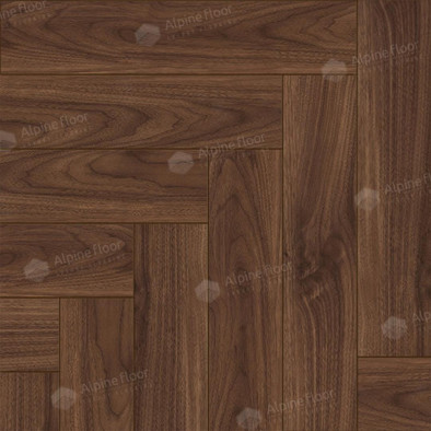 Ламинат Alpine Floor Herringbone 12 LF105-12 Орех Трентино 606х100х12 12 мм 34 класс с фаской