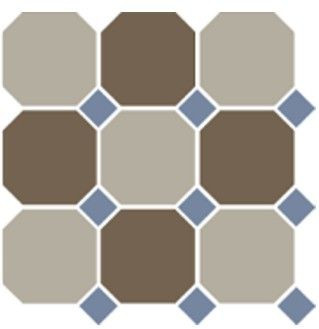 Керамогранит 4401+29 OCT11-A Beige 01 Coffe Brown 29 /Blue Cobalt 11 Dots 30x30 напольный матовый