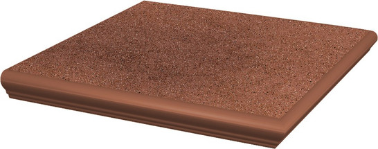 Ступень фронтальная Taurus Brown Kapinos Stopnica Prosta 30х33х1,1 клинкер структурированная Paradyz Ceramika 76474