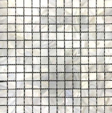 Мозаика Moon Shell (белая) 2x2 стеклянная 30x30