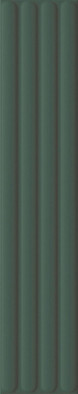 Настенная плитка Plinto Out Green Matt 10.7х54.2 DNA Tiles матовая, рельефная (структурированная) керамическая 78803299