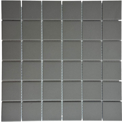 Мозаика Marble Mosaic Fullbody Grey керамика 30.6х30.6 см матовая чип 48х48 мм серый