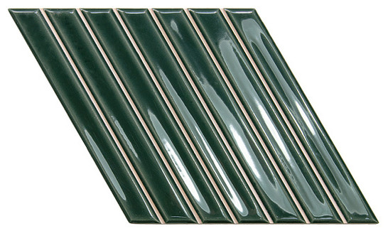 Настенная плитка Spike Bars A Royal Green 15х25.9 Wow глянцевая керамическая 135016