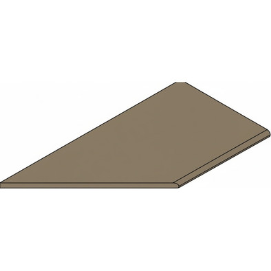 Керамогранит Fossil Desert Bordo 30x120 Round Sx Italon x2 матовый, структурированный бортик закругленный левый 620090001440