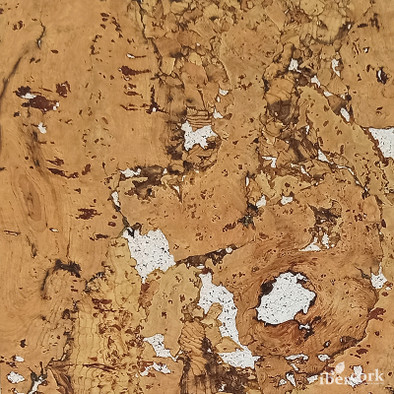 IberCork Малага Бланко 600x300 Пробковые настенные покрытия в пластинах EasyCork клеевое соединение