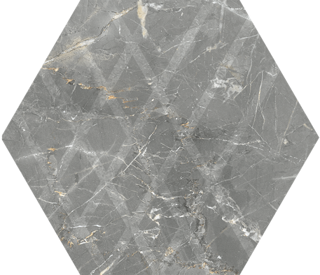 Керамогранит Marvelstone Light Grey Heksagon Gres Szkl. Mat. Paradyz Ceramika 17.1х19.8 матовый универсальный 5900144011588