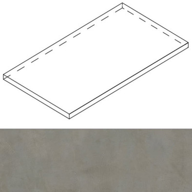Ступень угловая Luce Ang.Top Sx Peltro Ret 32x120x4,5x2 матовая керамогранит