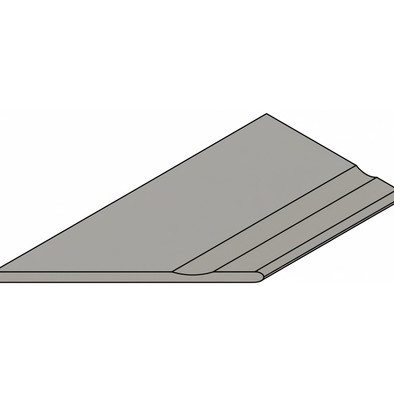 Керамогранит Cosmos Grey Bordo 30x120 Svasato Round Sx Italon x2 структурированный бортик закругленный с выемкой левый 620090001399