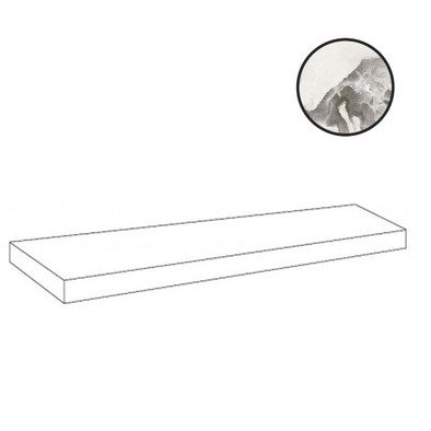 Ступень угловая Forte Dei Marmi Quark Oyster White Scal. Ang. Sx 33x120 Cer керамогранит патинированная Atlas Concorde 620070002700 фото Ступень угловая Forte Dei Marmi Quark Oyster White Scal. Ang. Sx 33x120 Cer керамогранит патинированная Atlas Concorde 620070002700
