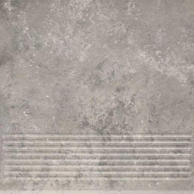 Ступень фронтальная Octane Grafit Stopnica Prosta 30x30 g1 клинкер матовая Paradyz Ceramika P-G-300X300-1-OCTA.GTSP
