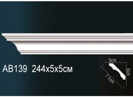 Перфект Карниз потолочный гладкий AB139