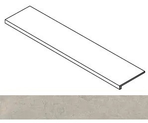 Ступень фронтальная Rinascente Fusion Cenere Scalino Frontale 33x160 керамогранит матовая Atlas Concorde 620070003243