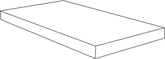 Ступень угловая Empire Statuario Scalino Ang. Dx 33x60/Эмпаир Статуарио Правая 33x60 матовая